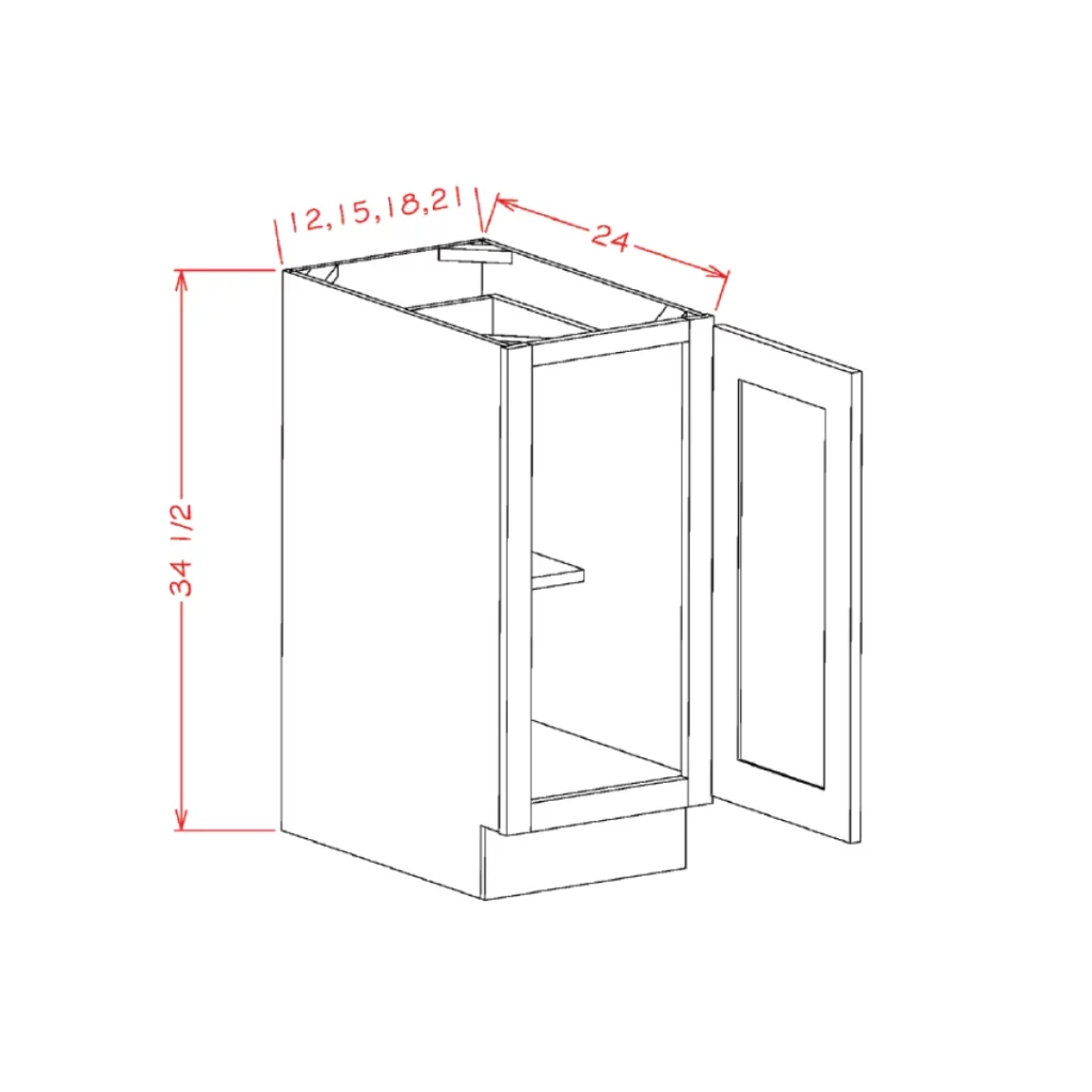 Full Height (1) Door RTA Cabinet