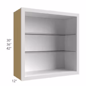 Open Wall Cabinet (3) Glass Shelves