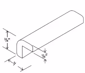 Outside Corner Moulding - Shaker White